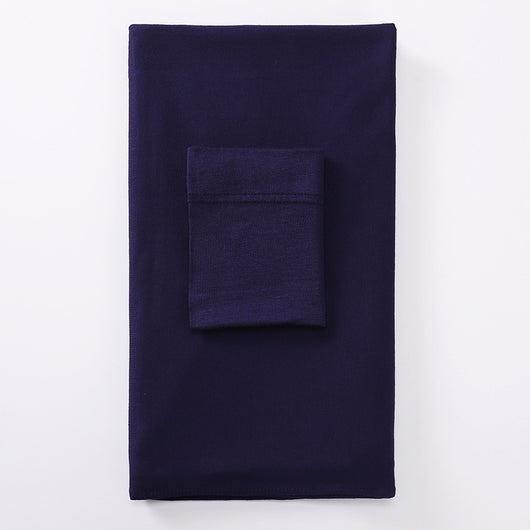 Black minimalist modal bottom hat integrated scarf, folded neatly on a white background. - Image 23