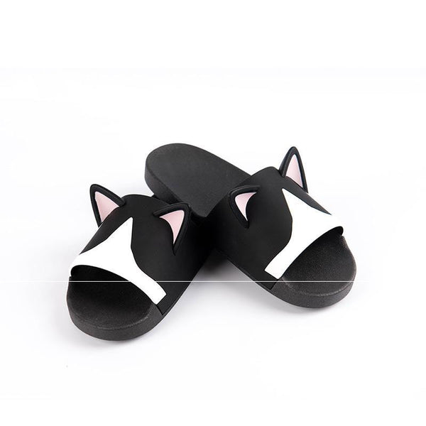 Pantuflas Gato con Orejas Antideslizantes para Casa