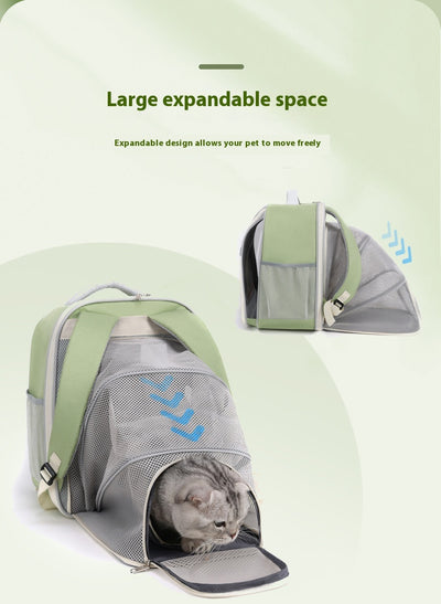 Mochila Transportadora Expandible para Gatos y Mascotas - Image 15