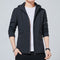 Chaqueta Casual Slim Fit con Capucha Elástica para Hombre