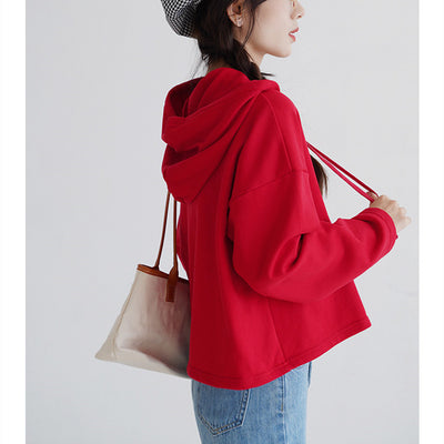 Sudadera Estampada con Capucha de Manga Larga para Mujer - Image 8