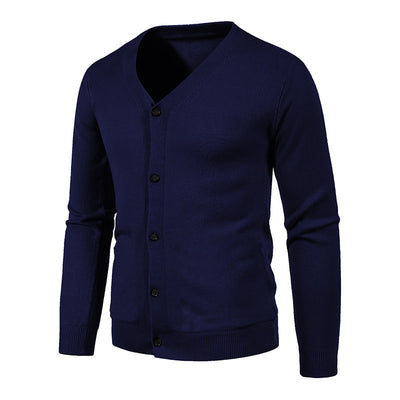Cardigan de Punto para Hombre - Suéter V-Neck Moderno y Versátil - Image 24