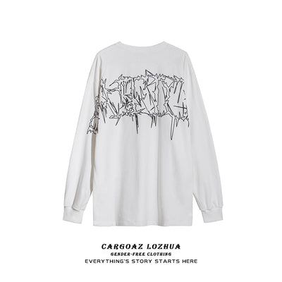 Playera Manga Larga con Letras Estampadas en Espuma - Image 13