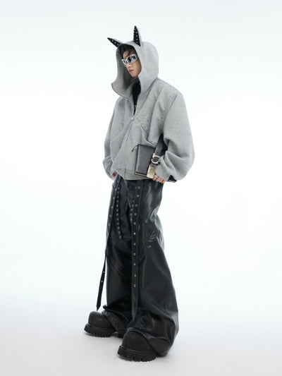 Suéter Hoodie Casual con Costuras Decorativas - Image 10