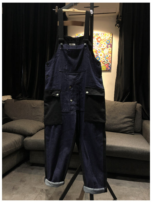 Overol de Trabajo con Costuras Contrastadas y Tirantes Multibolsillos para Hombre - Image 6