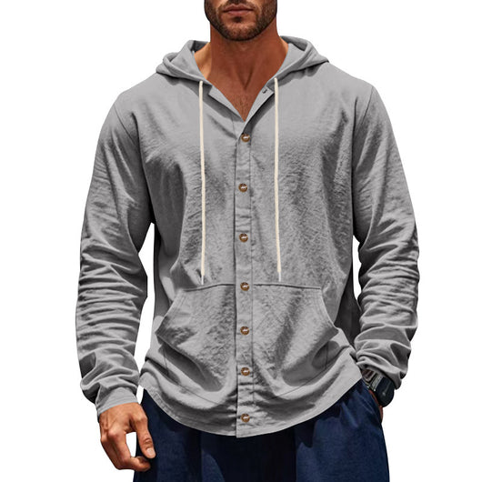 Camisa Suelta Americana Primavera Otoño para Hombre - Image 5