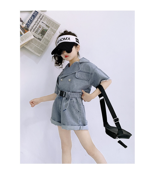 Chaqueta de Trabajo Infantil Estilo Coreano con Solapa Recta - Image 21