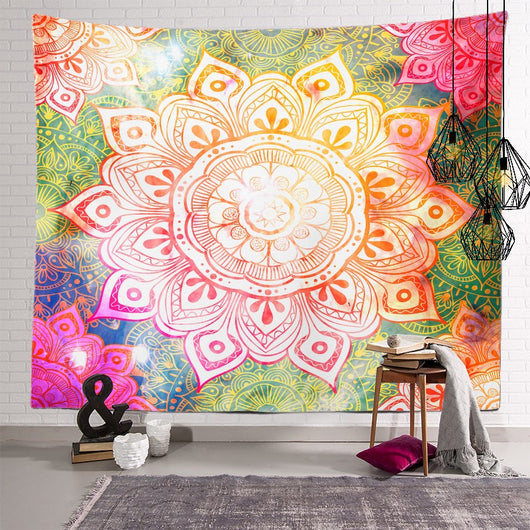 Tapiz Mandala Bohemio Loto Grande - Decoración de Pared Étnica - Image 8