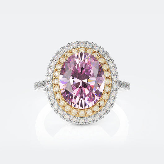 Anillo Oval Paloma de Diamante Carbono Alto para Mujer - Image 17