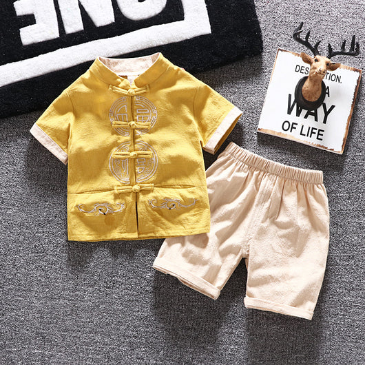 Traje Tang Infantil Estilo Chino con Cierre de Disco - Image 11