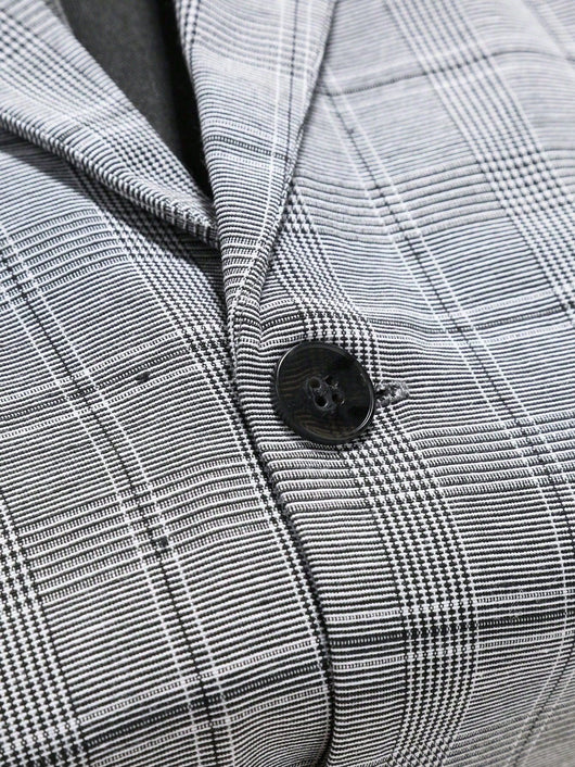 Traje Ejecutivo Slim Fit a Cuadros - Conjunto de Dos Piezas - Image 14