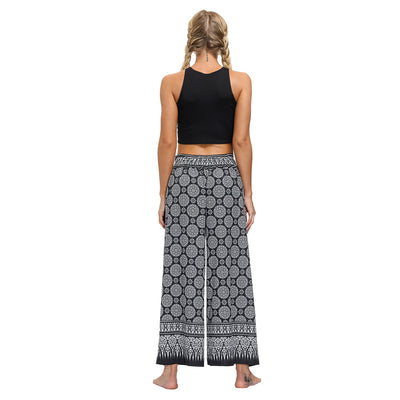 Pantalones Yoga Boho Estampado Étnico para Entrenamientos al Aire Libre - Image 27