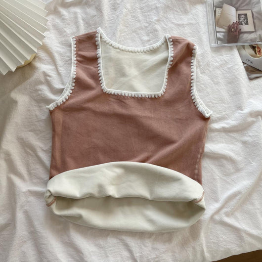 Chaleco Halter con Cuello Cuadrado en Terciopelo para Mujer - Image 13