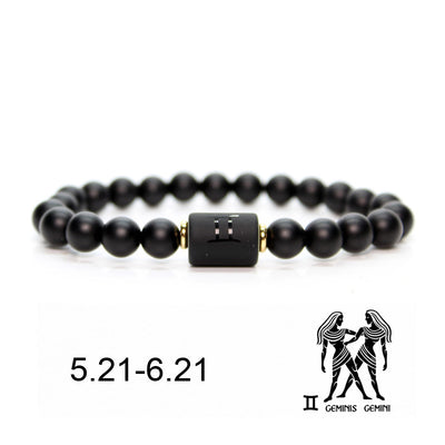 Pulsera de Piedra Natural Ágata Negra Mate para Hombre - Image 13