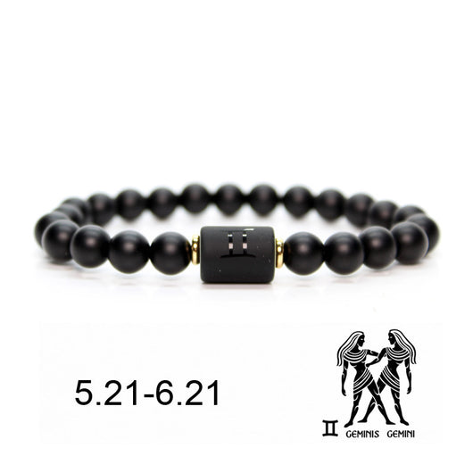 Pulsera de Piedra Natural Ágata Negra Mate para Hombre - Image 13