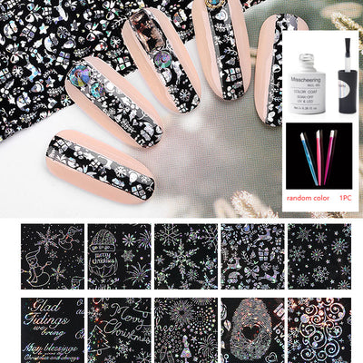 Set de 12 Láminas Decorativas para Uñas - Transferencias Nail Art - Image 15