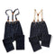 Overol Ancho con Tirantes de Rayas Locomotora - Estilo Vintage Ami Khaki