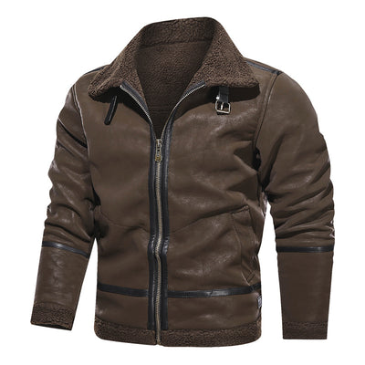 Chaqueta de Cuero Premium Estilo Europeo con Forro de Terciopelo - Image 6
