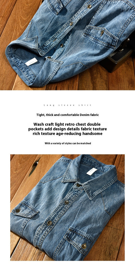 Chamarra Tipo Camisa Oversize Lavado Pesado para Hombre - Image 9