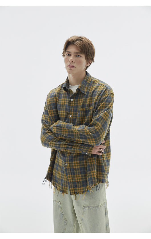 Camisa de Cuadros Vintage con Textura Brushed - Image 11