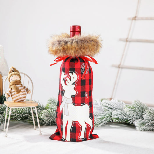 Funda Protectora Navideña para Botellas de Vino - Decoración de Mesa y Hogar - Image 13