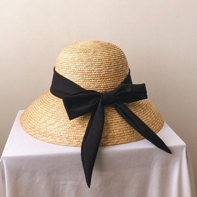 Sombrero Pescador de Paja con Ala Extendida y Protección Solar - Image 9