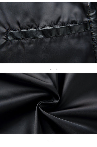 Chaqueta Impermeable con Plumón y Cuello de Lana para Hombre - Image 10