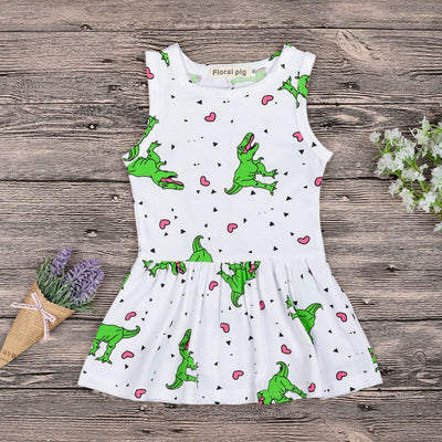 Vestido Infantil Estampado Dinosaurio Diente de Sable - Image 8