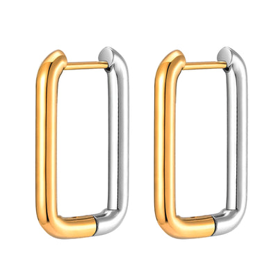 Aretes Dorados Degradados en Acero Titanio - Diseño Exclusivo Hipoalergénico - Image 9