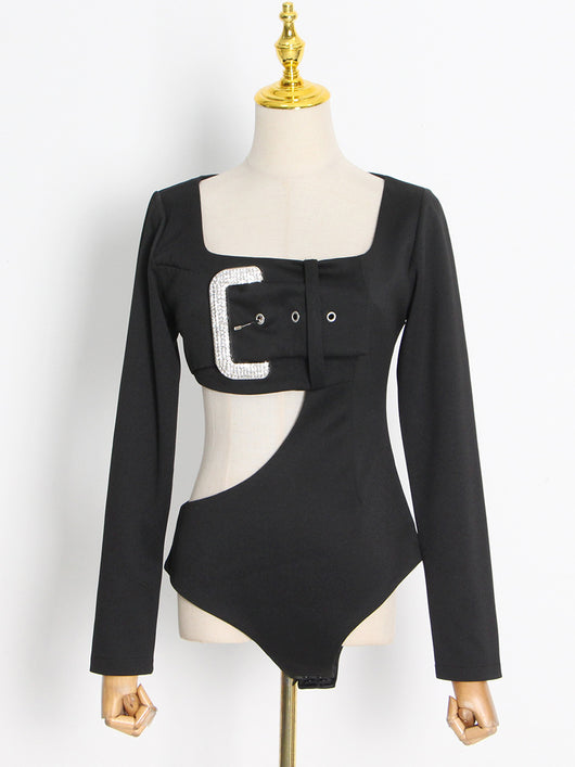Blusa Retro Francesa Cuello Cuadrado Ajustada con Cintura Marcada - Image 8