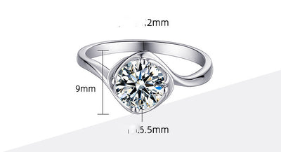 Anillo de Moissanita de 1 Quilate Fashion Bud - Image 6