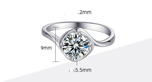 Anillo de Moissanita de 1 Quilate Fashion Bud - Image 6
