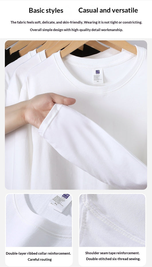 Camiseta Blanca Manga Larga 100% Algodón - Base Layer Versátil - Image 10