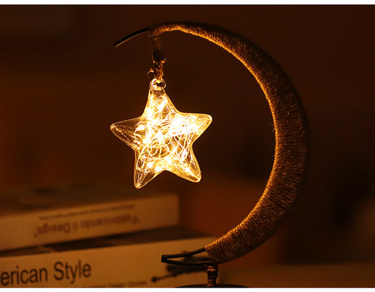 Lámpara Decorativa LED Luna y Estrellas con Alambre de Cobre - Image 21