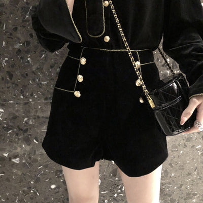 Shorts de Terciopelo para Mujer Madura - Elegancia y Confort para Otoño - Image 11