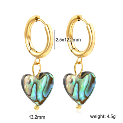 Aretes de Concha Nácar Lujo Creativo - Elegancia y Temperamento - Image 9