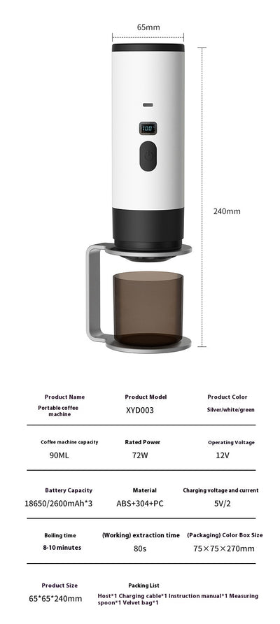 Cafetera Cápsula Portátil Automática con Calentamiento Inalámbrico - Image 18