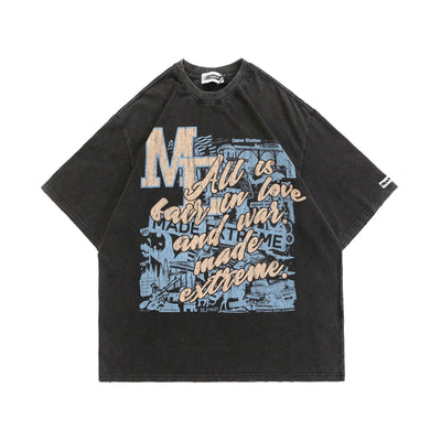 Camiseta Hombre Estampado Graffiti Vintage - Image 6