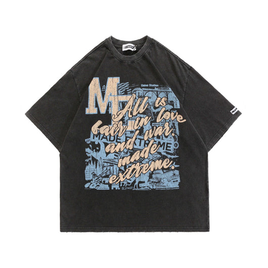 Camiseta Hombre Estampado Graffiti Vintage - Image 6