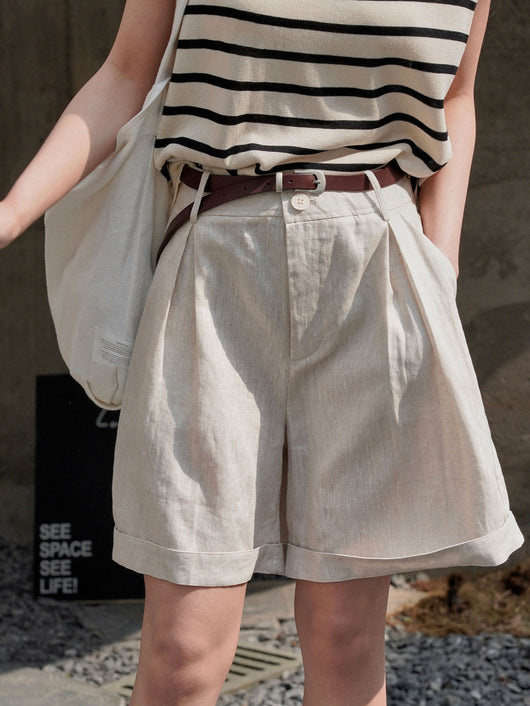 Pantalones Cortos Anchos y Sueltos con Efecto Reductor para Mujer - Image 13