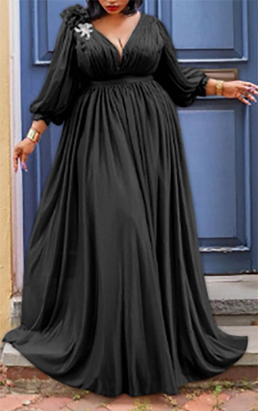 Vestido Ejecutivo Talla Grande para Mujer - Estilo Europeo y Americano - Image 5