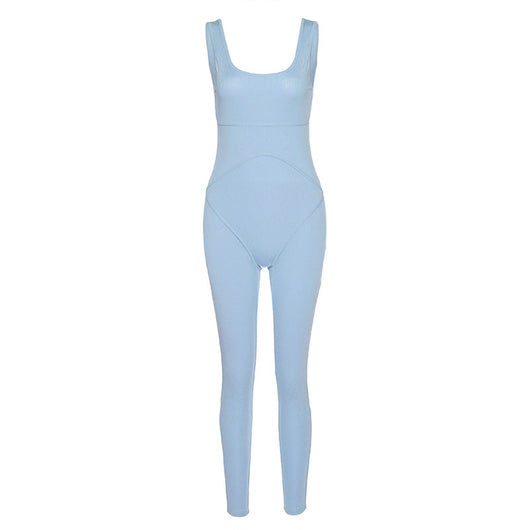 Jumpsuit con Espalda Abierta y Detalles de Hilo - Image 8