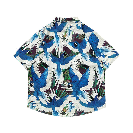 Camisa Estampada Loro Vintage para Hombre - Image 2