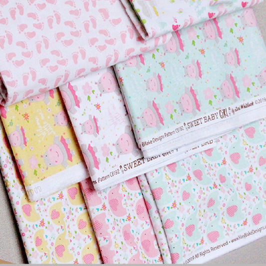 Tela Algodón Estampado Caricatura Colores Pastel para Costura DIY
