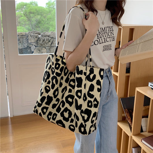 Bolso de Lona con Estampado Animal y Gran Capacidad - Image 18