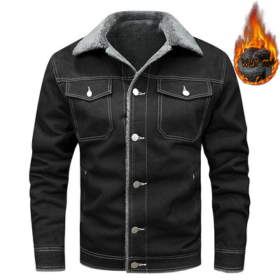 Chaqueta Denim Forrada en Polar para Hombre - Estilo Premium - Image 7