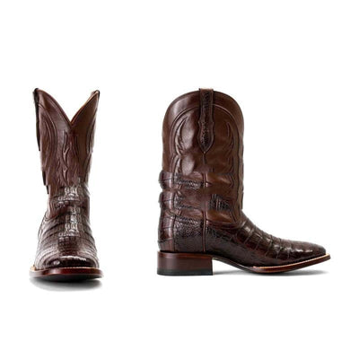 Botas Puntiagudas para Hombre con Costura Ribeteada y Bordado Escocés - Image 12