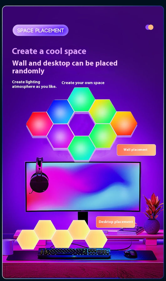 Panel de Luz LED Quantum Esports para Pared - Atmósfera Gaming Profesional - Image 29