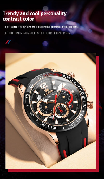 Reloj Inteligente de Banda Silicona con Luz Nocturna para Hombre - Image 17