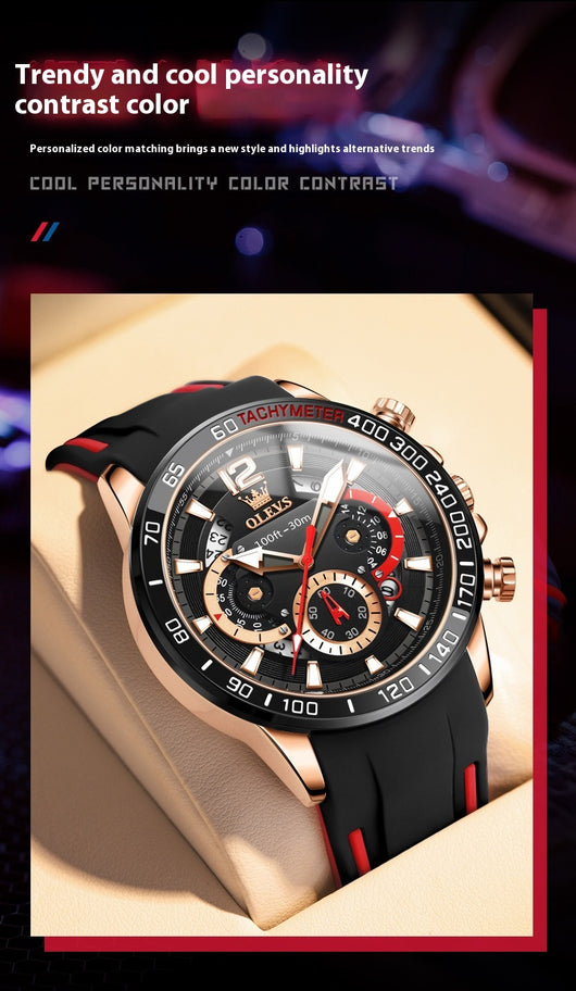 Reloj Inteligente de Banda Silicona con Luz Nocturna para Hombre - Image 17